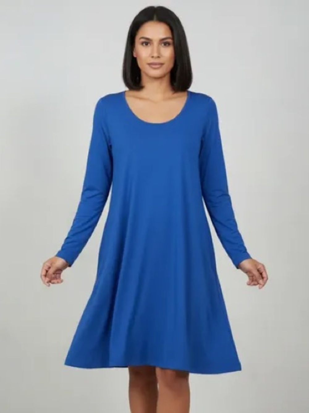 NO BRAND | long sleeve midi dress
